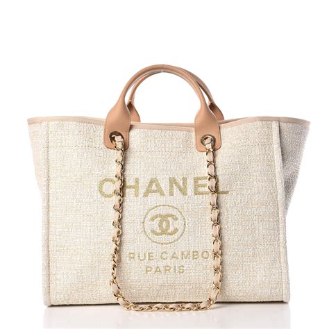 chanel tote bag beige